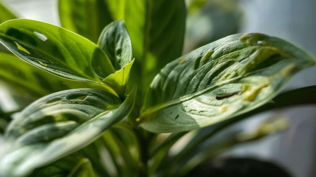 Holes in Houseplant Leaves
