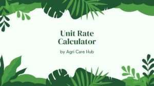 Unit Rate Calculator