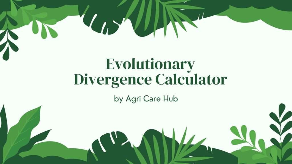Evolutionary Divergence Calculator
