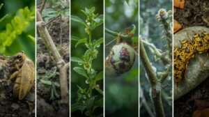 Tiny Holes and Chewed Edges on Vegetable Leaves