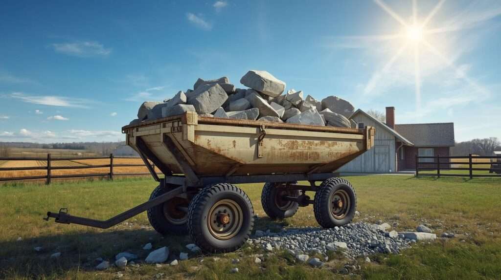 Best high-capacity dump carts for US homesteaders hauling rocks and concrete