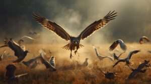 Hawk Attack on the Flock