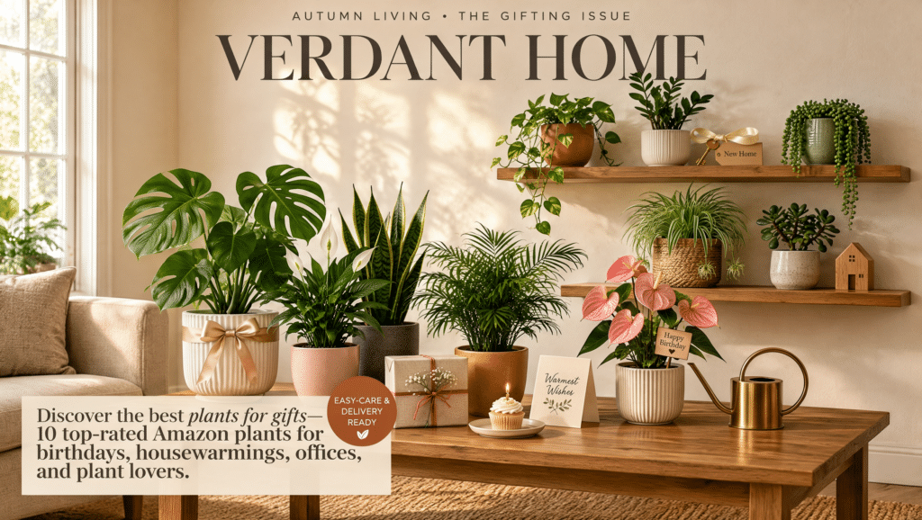 Discover the best plants for gifts—10 top-rated Amazon plants for birthdays, housewarmings, offices, and plant lovers.